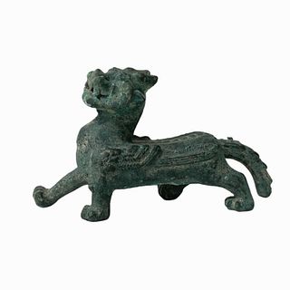 Chinese Bronze Mythical Beast