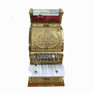 Vintage Brass National Cash Register