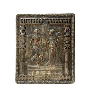 Large, Egyptian Mixed Metal Plaque