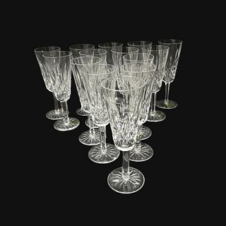 (14) Fourteen Waterford Champagne Glasses