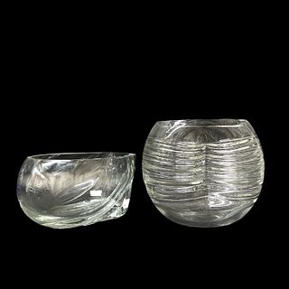 (2) Two Art Glass Bowls