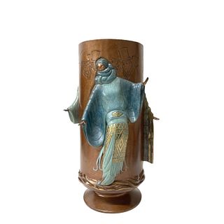 Erte (Romain De Tirtoff) "Fantasy" Bronze Vase