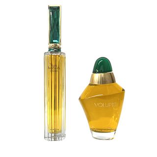 Two Large Decorative Art Deco Perfume Bottles