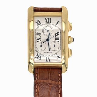 Cartier Tank 18K Leather Band