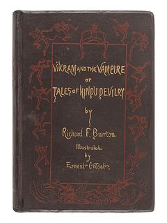BURTON, Richard Francis, Sir (1821-1890). Vikram and the Vampire or Tales of Hindu Devilry. London: Longmans, Green, and Co., 1870.