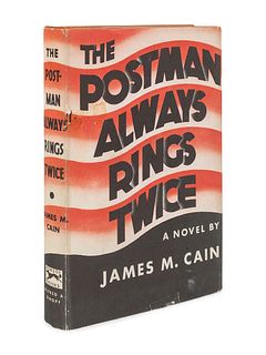 	CAIN, James Mallahan (1892-1977). The Postman Always Rings Twice. New York: Alfred A. Knopf, 1934.