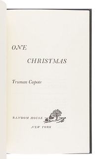 [CAPOTE, Truman (1924-1984)]. A group of 3 FIRST EDITIONS, SIGNED BY CAPOTE, comprising: