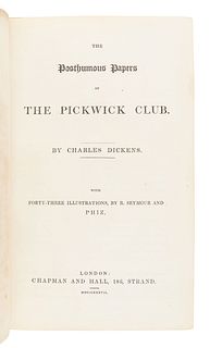 DICKENS, Charles (1812-1870). The Posthumous Papers of the Pickwick Club. London: Chapman & Hall, 1837.