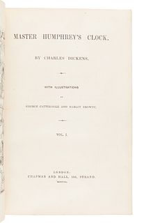 DICKENS, Charles (1812-1870). Master Humphrey's Clock. London: Chapman & Hall, 1840-1841.