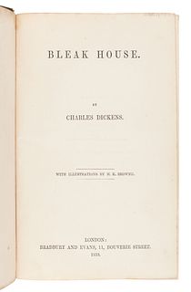 DICKENS, Charles (1812-1870). Bleak House. London: Bradbury & Evans, 1853.