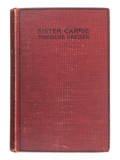 DREISER, Theodore (1871-1945). Sister Carrie. New York: Doubleday, Page, and Co., 1900.