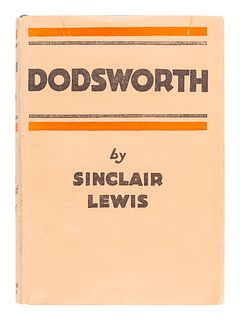 LEWIS, Sinclair (1885-1951). Dodsworth. New York: Harcourt, Brace and Company, 1929.