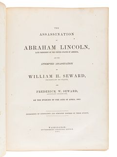 [LINCOLN, Abraham (1809-1865)]. The Assassination of Abraham Lincoln...Expressions of Condolence and Sympathy Inspired by These Events. Washington: Go
