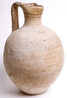 Ancient Cypriot Archaic Pottery Jug c.1000-500 BC. Ex Metropolitan Museum of Art 