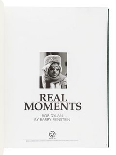 [PHOTOBOOK]. FEINSTEIN, Barry (1931-2011). Real Moments: Bob Dylan. Surrey: Genesis Publications Ltd., 2009.