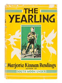 RAWLINGS, Marjorie Kinnan (1896-1953). The Yearling. New York: Charles Scribner's Sons, 1938.