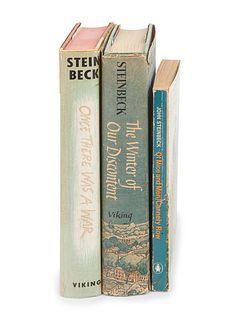 STEINBECK, John (1902-1968).  A group of 3 works, comprising: 