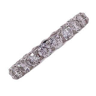 2.50 Carat Diamond Platinum Eternity Wedding Ring
