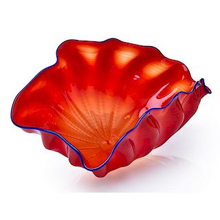 DALE CHIHULY Bright Red Seaform