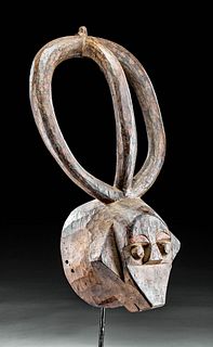 Early 20th C. Nigerian Ijo Wooden Owuamapu Mask