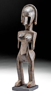 Mid 20th C. Dogon Wood Standing Female Figure