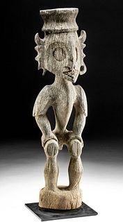 19th C. Borneo Dayak Wood Figural Hampatong Charm