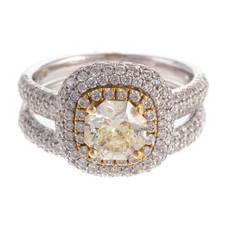 A 1.16 ct Diamond Engagement Ring & Band