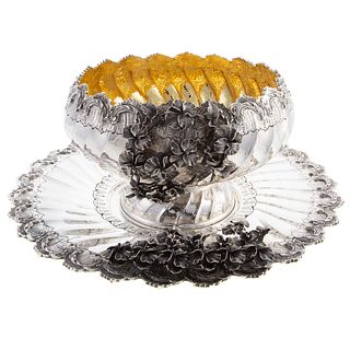 Turkish Silver Centerbowl and Undertray