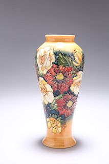 A MOORCROFT POTTERY COLLECTORS CLUB VASE, of baluster form,
