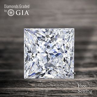 3.14 ct, D/VS2, Princess cut Diamond. Unmounted. Appraised Value: $129,100 