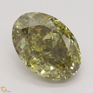 3.52 ct, Natural Fancy Dark Brown Greenish Yellow Even Color, SI1, Pear cut Diamond (GIA Graded), Unmounted, Appraised Value: $34,100 