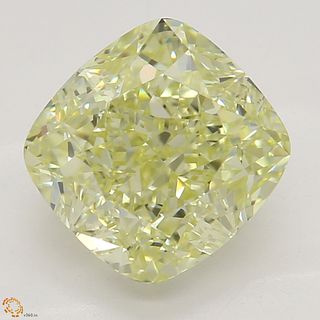 2.21 ct, Natural Fancy Light Yellow Even Color, VS1, Heart cut Diamond (GIA Graded), Unmounted, Appraised Value: $25,100 