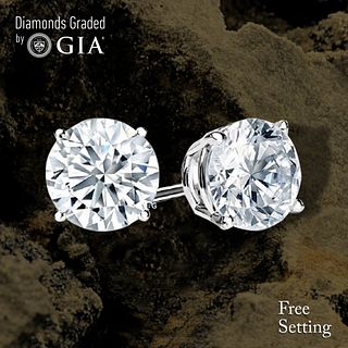 4.68 carat diamond pair Round cut Diamond GIA Graded 1) 2.34 ct, Color I, VS1 2) 2.34 ct, Color I, VS1. Unmounted. Appraised Value: $90,200 