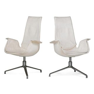 FABRICIUS; KASTHOLM; Pair of Tall Back chairs
