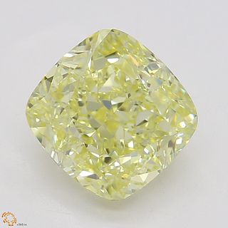 1.71 ct, Natural Fancy Yellow Even Color, IF, Radiant cut Diamond (GIA Graded), Unmounted, Appraised Value: $27,700 
