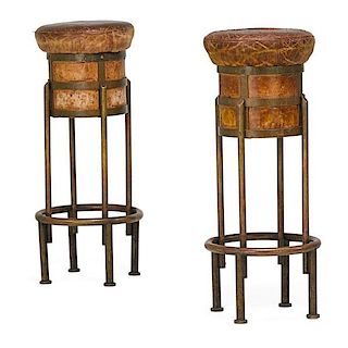 MAISON DESNY Pair of bar stools