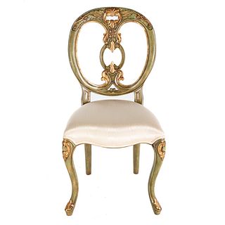 Maitland-Smith Louis XV Style Painted Chair