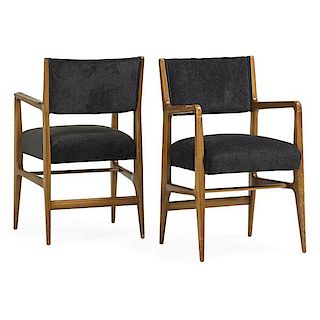 GIO PONTI; SINGER Pair of armchairs