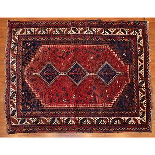 Semi-Antique Shiraz Rug, Persia, 5.7 x 6.9