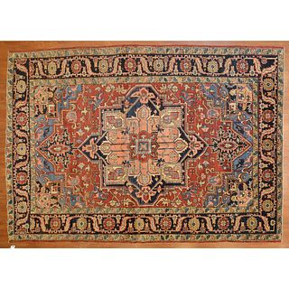 Antique Heriz Rug, Persia, 7.10 x 11