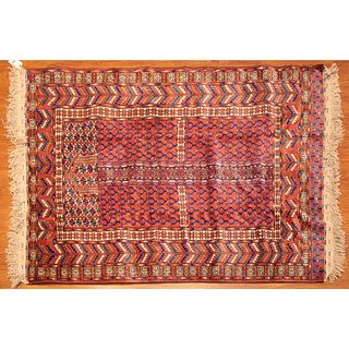 Turkemon Hatchli Rug, Persia, 4.2 x 5.10