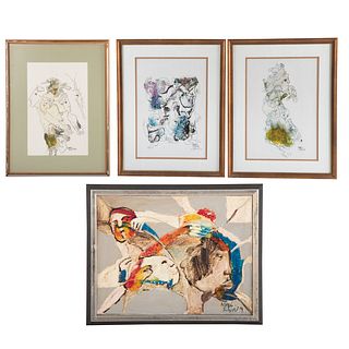 Mario Silva. Four Framed Artworks