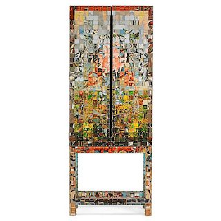 CLARE GRAHAM "Pixilated Paint By Numbers" Cabinet