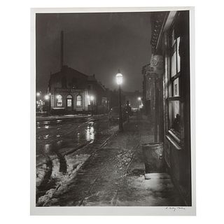 A. Aubrey Bodine. "Winter Night," photograph