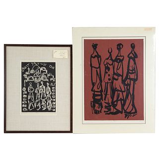 Schumel Raayoni. Two Prints, one framed