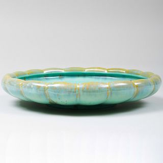 Fulper Pottery Crystaline Glazed Lobed Charger