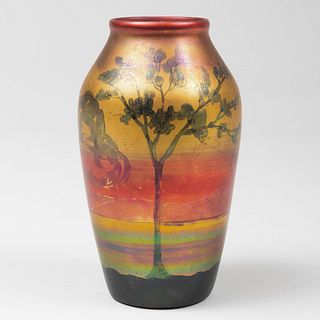 Weller Lasa Pottery Luster Glazed Vase