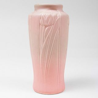 Rookwood Pottery Glazed Vase Molded with Flowers