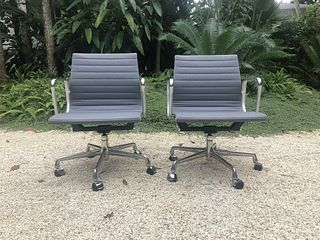 Eames Aluminum Group Management Chairs - Gray Eame