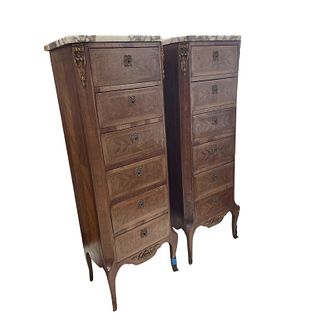Pair of 20th Century French Bronze Mounted Dresser
